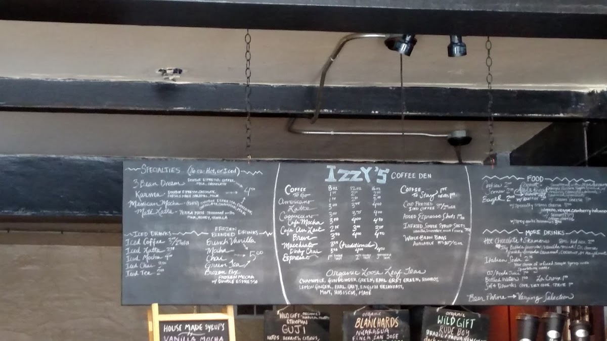 Izzy's Coffee Den Menu - Image 5